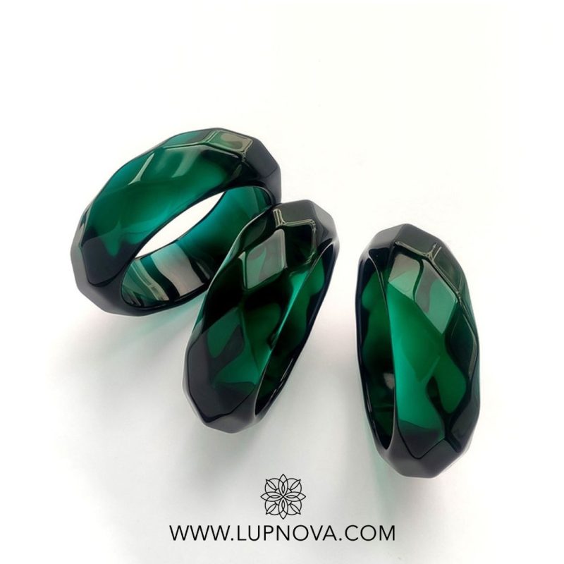 Pulsera facetada de resina - Imagen 3