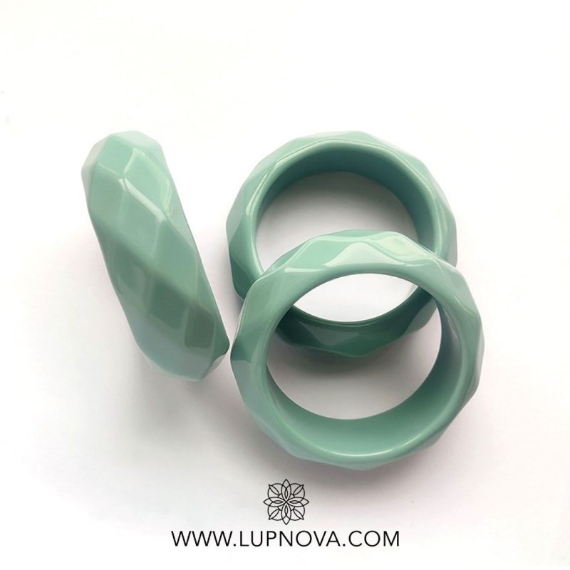 Pulsera facetada de resina - Imagen 2
