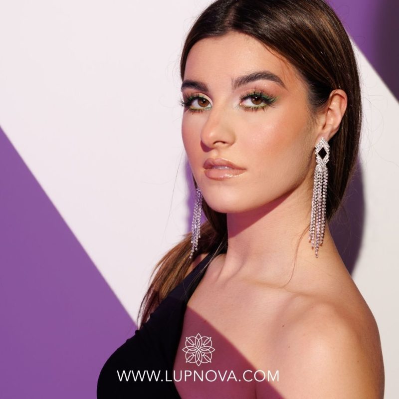 Aretes twist rhinestones - Imagen 2