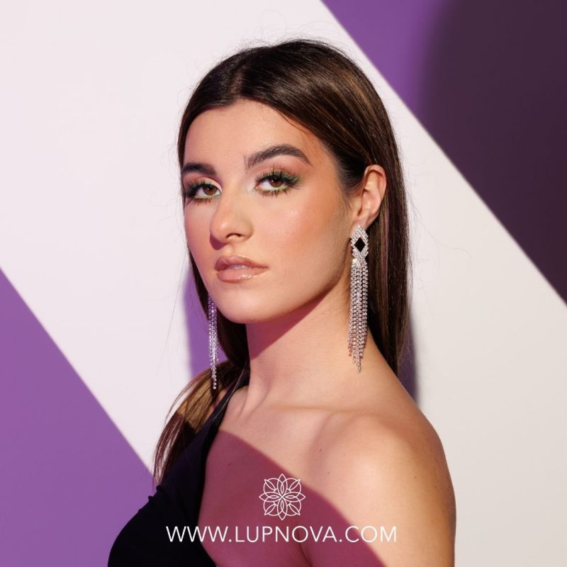 Aretes twist rhinestones - Imagen 5