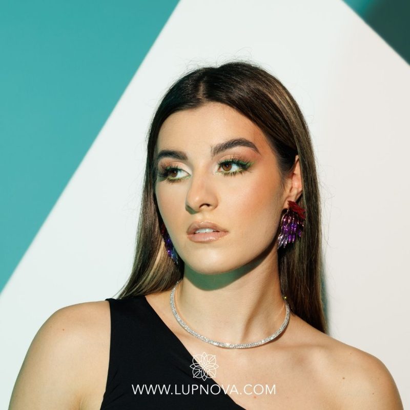 Choker de acero y rhinestones - Imagen 3