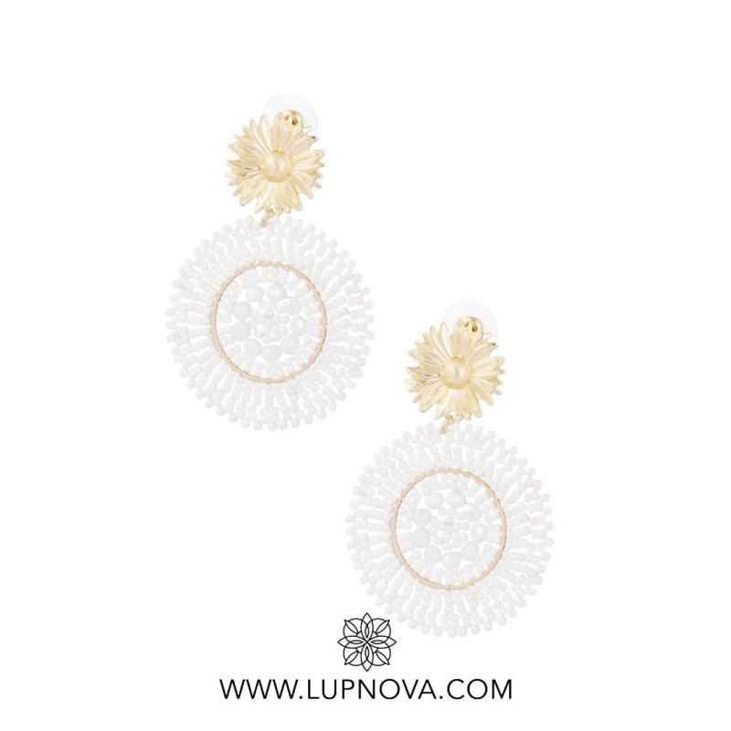 Aretes circulares de cuentas - Imagen 2