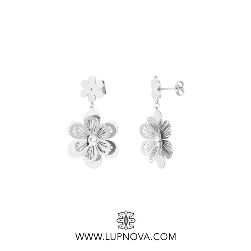 Aretes flor calada - Imagen 3