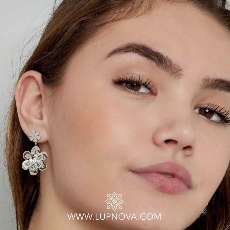 Aretes flor calada - Imagen 4