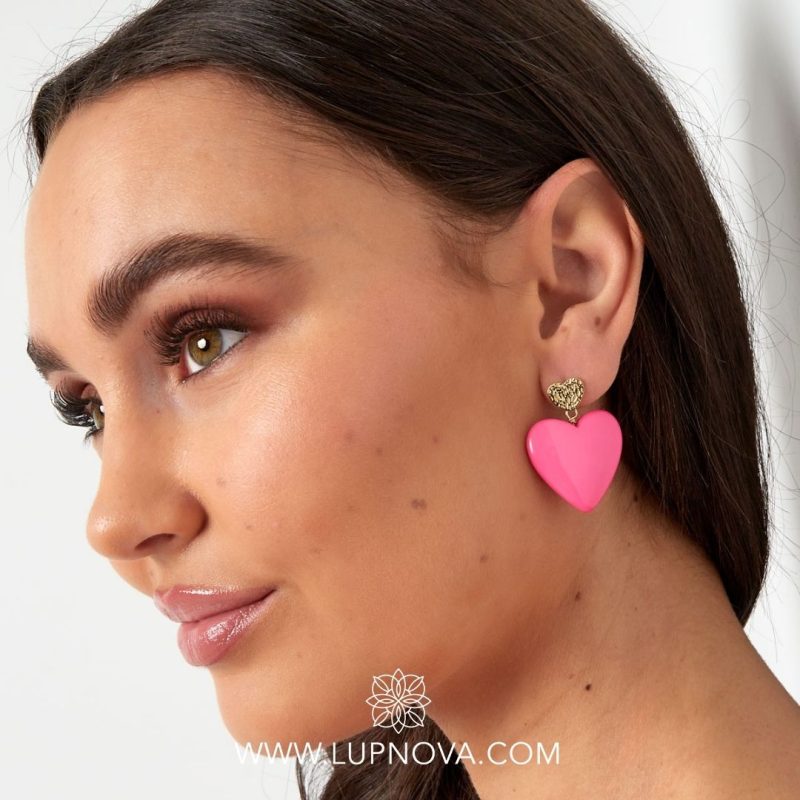 Aretes corazón pop - Imagen 3