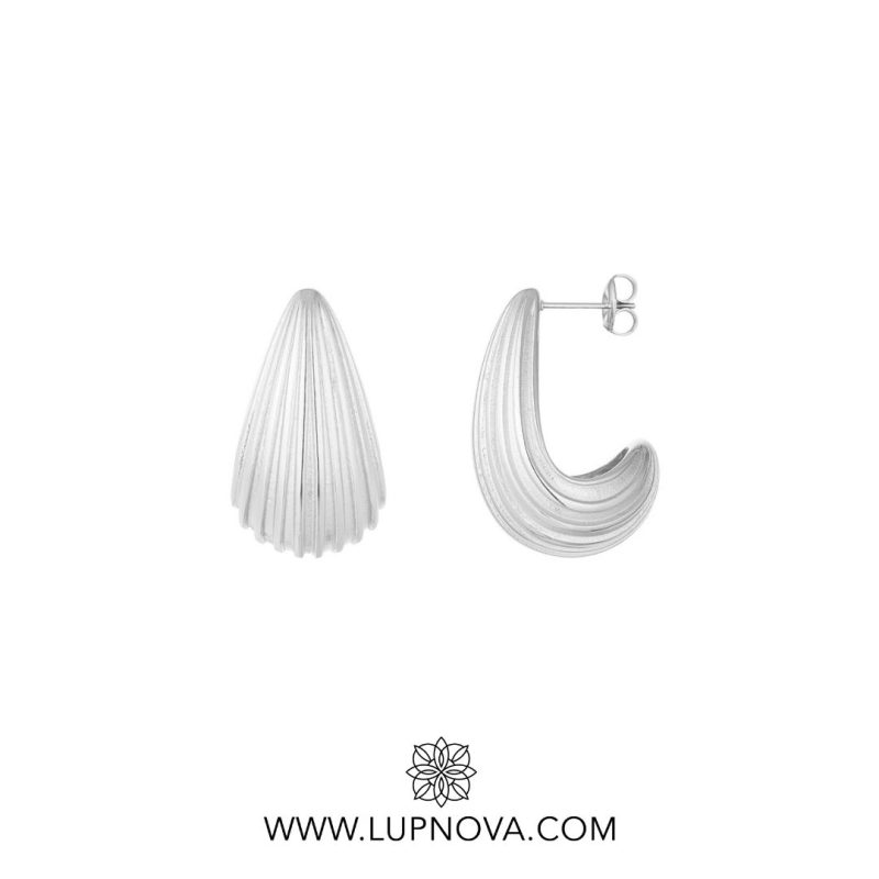 Aretes striped rain drops - Imagen 2