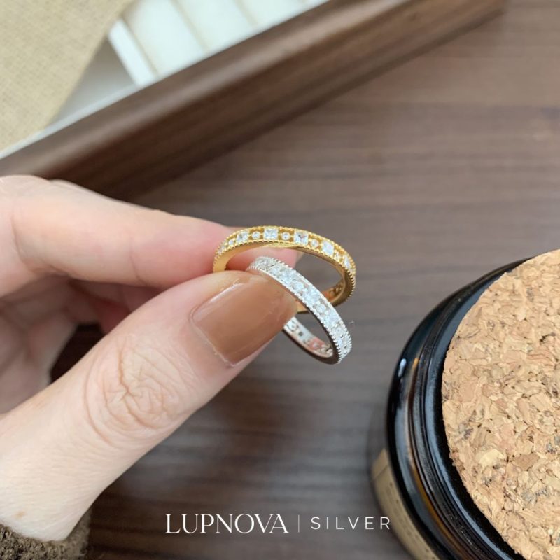 Anillo cubos y círculos plata925 - Imagen 3