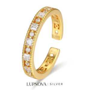 Anillo cubos y círculos plata925