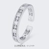 Anillo cubos y círculos plata925 - Imagen 2