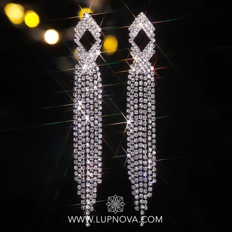 Aretes twist rhinestones - Imagen 4