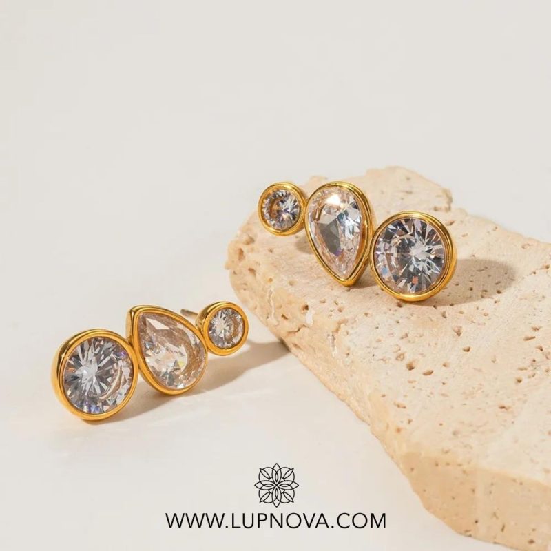 Aretes crystal drops - Imagen 2