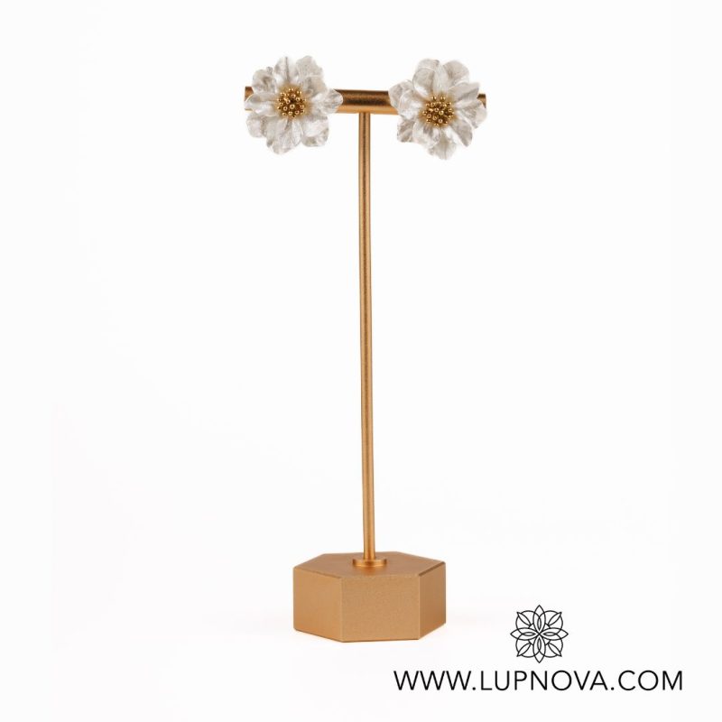 Aretes glam flowers - Imagen 2