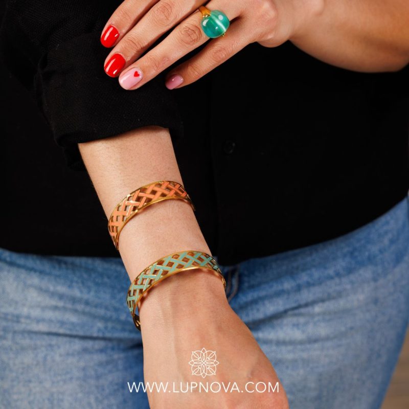 Pulsera oil drop entrelazado - Imagen 7