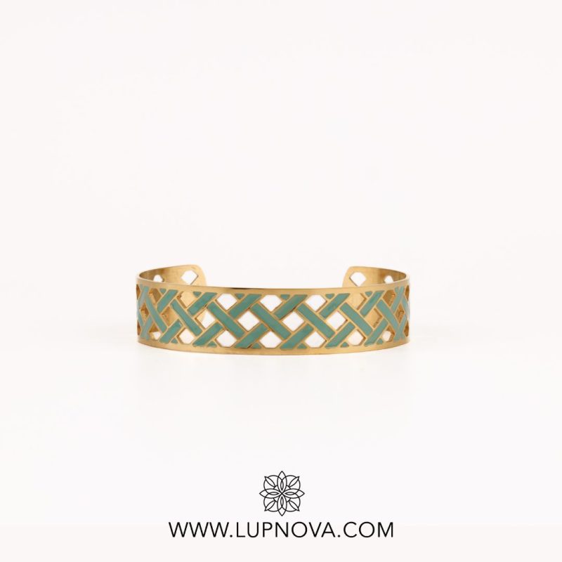 Pulsera oil drop entrelazado