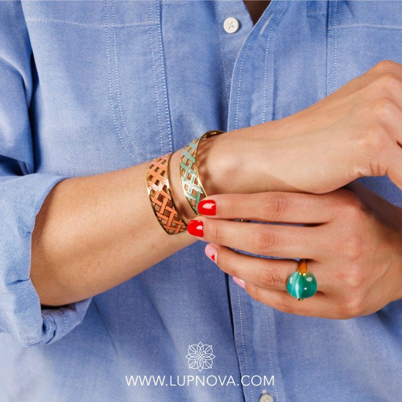 Pulsera oil drop entrelazado - Imagen 4