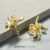 Aretes orquídea plata925 - Imagen 3