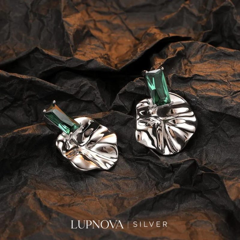 Aretes moonlit leaves - Imagen 4
