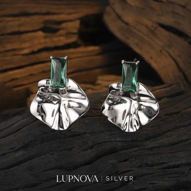 Aretes moonlit leaves - Imagen 3