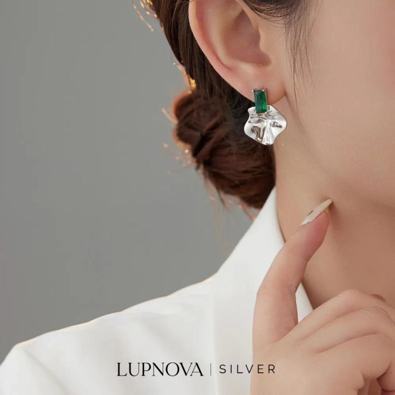 Aretes moonlit leaves - Imagen 2