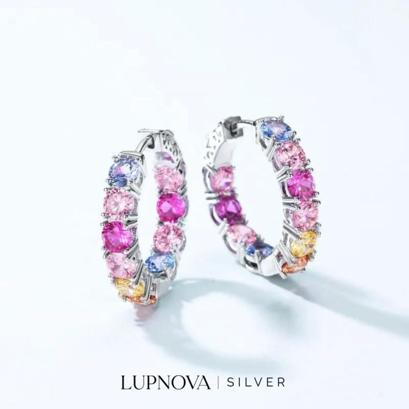 Argollas candy plata925 - Imagen 2