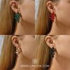 Aretes flores facetadas - Imagen 4