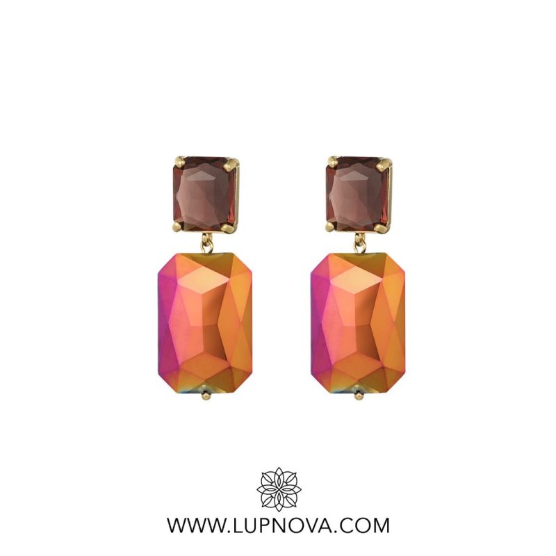 Aretes Glam Squares - Imagen 4