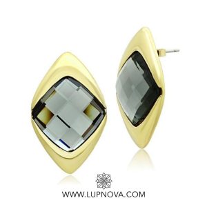 Aretes rombo facetado