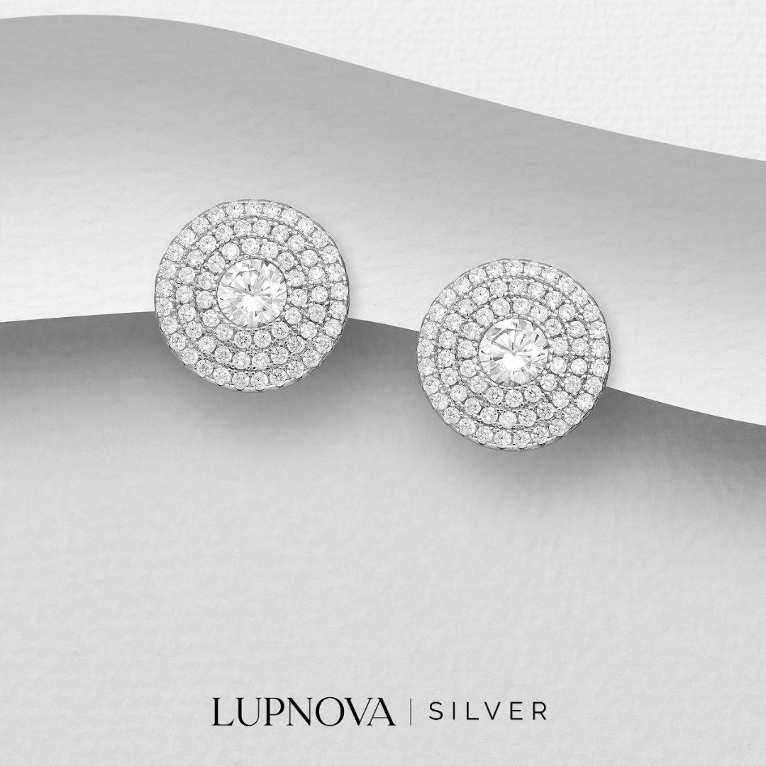 Aretes Stardust Circle Plata925 - Imagen 2