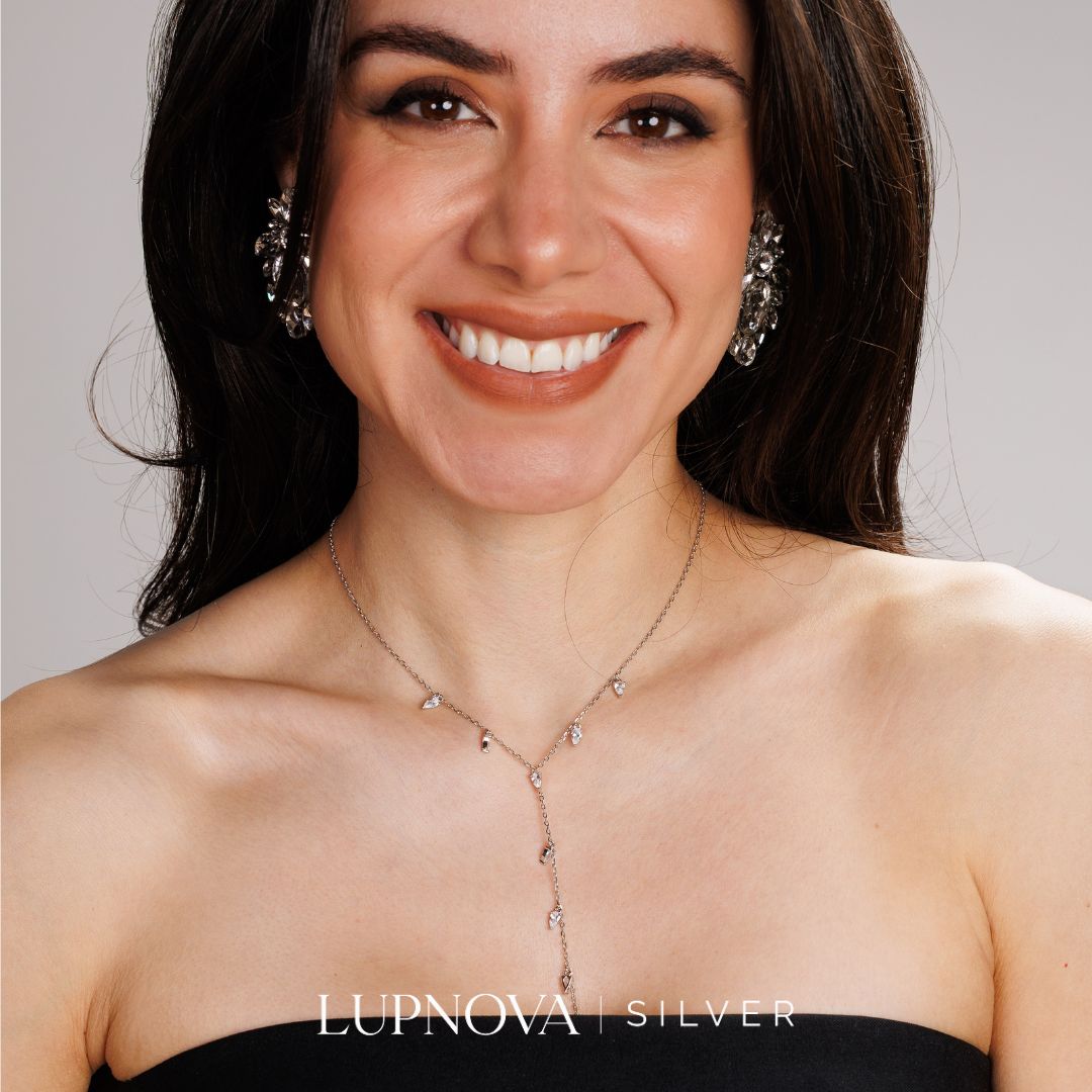 Collar Cascada de Destellos Plata925 - Imagen 3