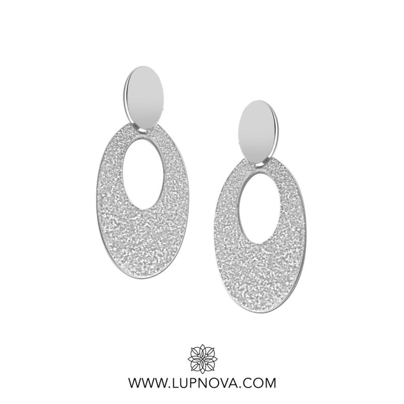 Aretes óvalo sparkle - Imagen 2