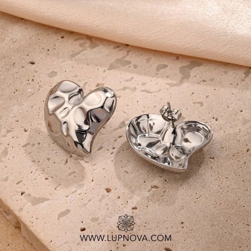 Aretes Corazón Irregular