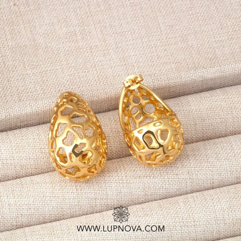 Aretes Drops Calados - Imagen 2