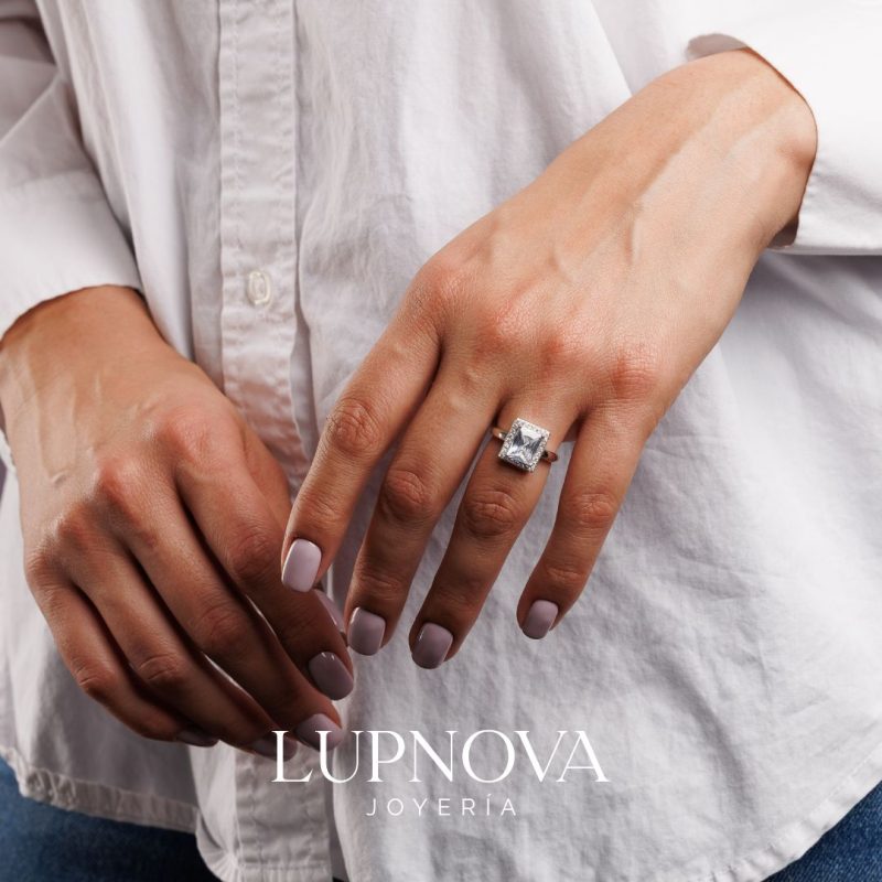 Anillo Starlight Square Plata925 - Imagen 4