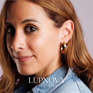 Aretes Giro Dorado