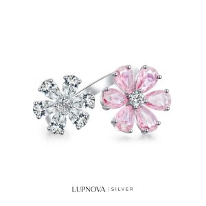 Anillo Pétalos Gemelos Plata925