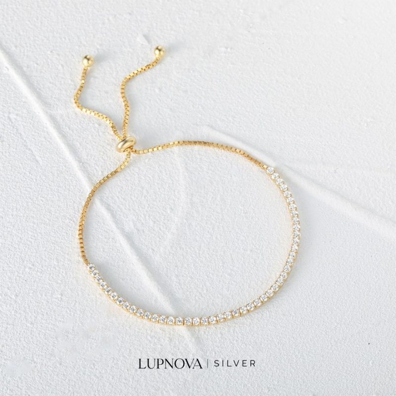 Pulsera Golden Glow Plata925 - Imagen 3