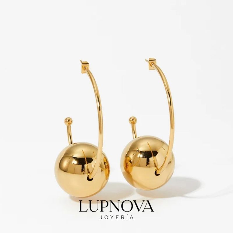 Aretes Esfera Gigante - Imagen 2