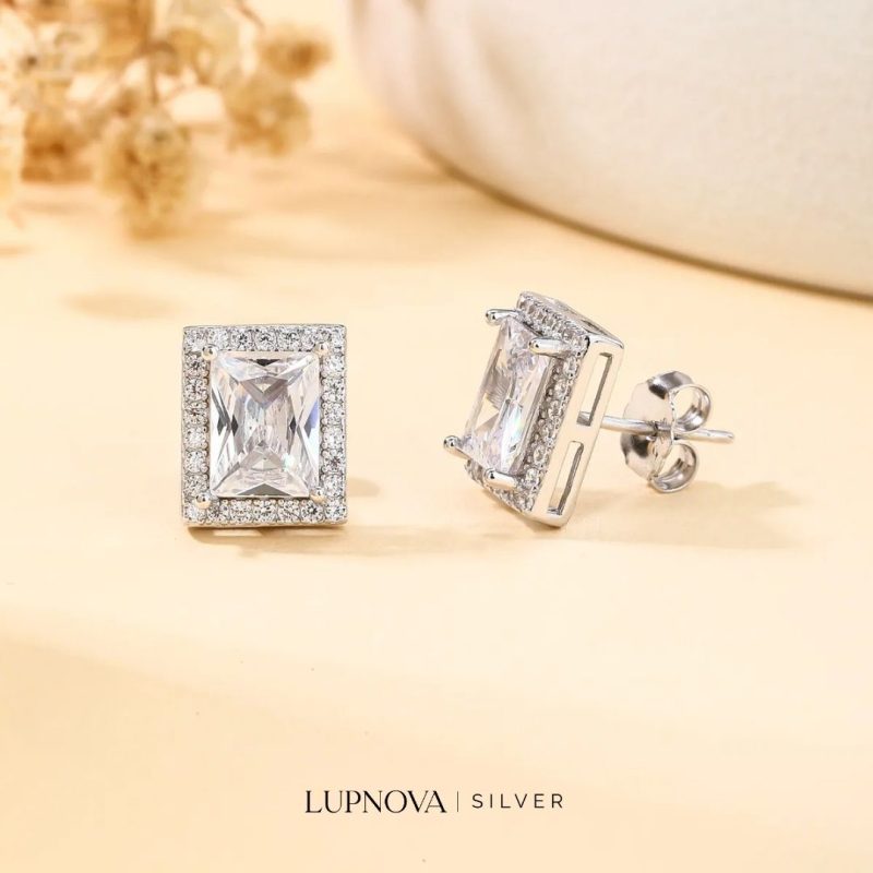 Aretes Starlight Square Plata925 - Imagen 2