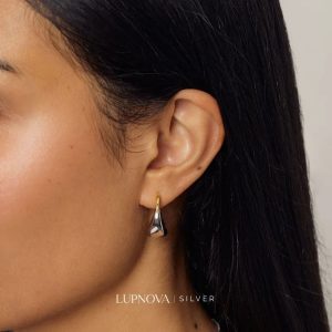 Duo Shine Hoops Plata925