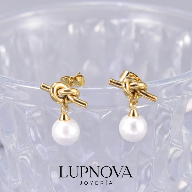 Aretes Golden Knot - Imagen 2