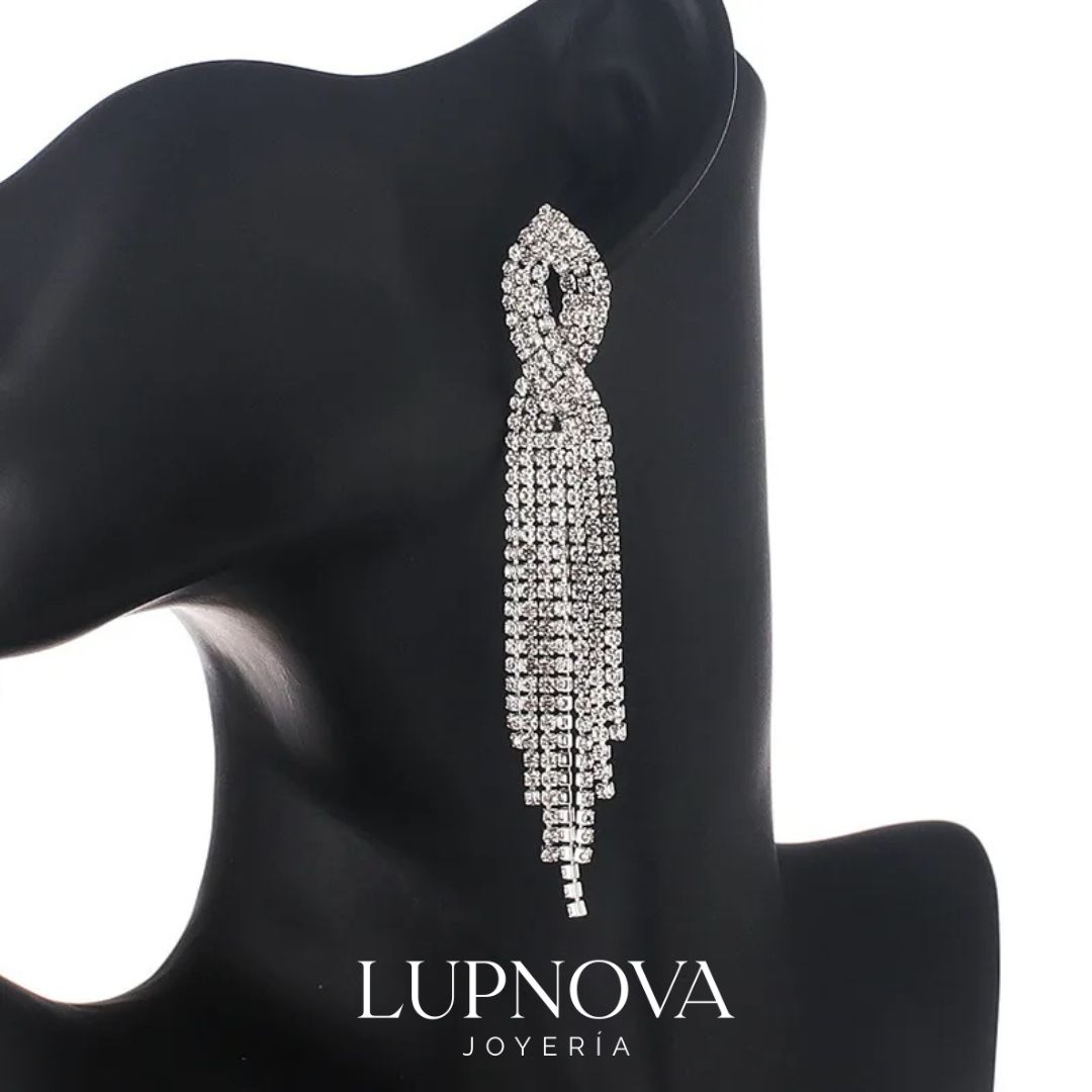 Aretes Nudo de Cristal - Imagen 2