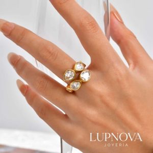 Anillo Golden Teardrops