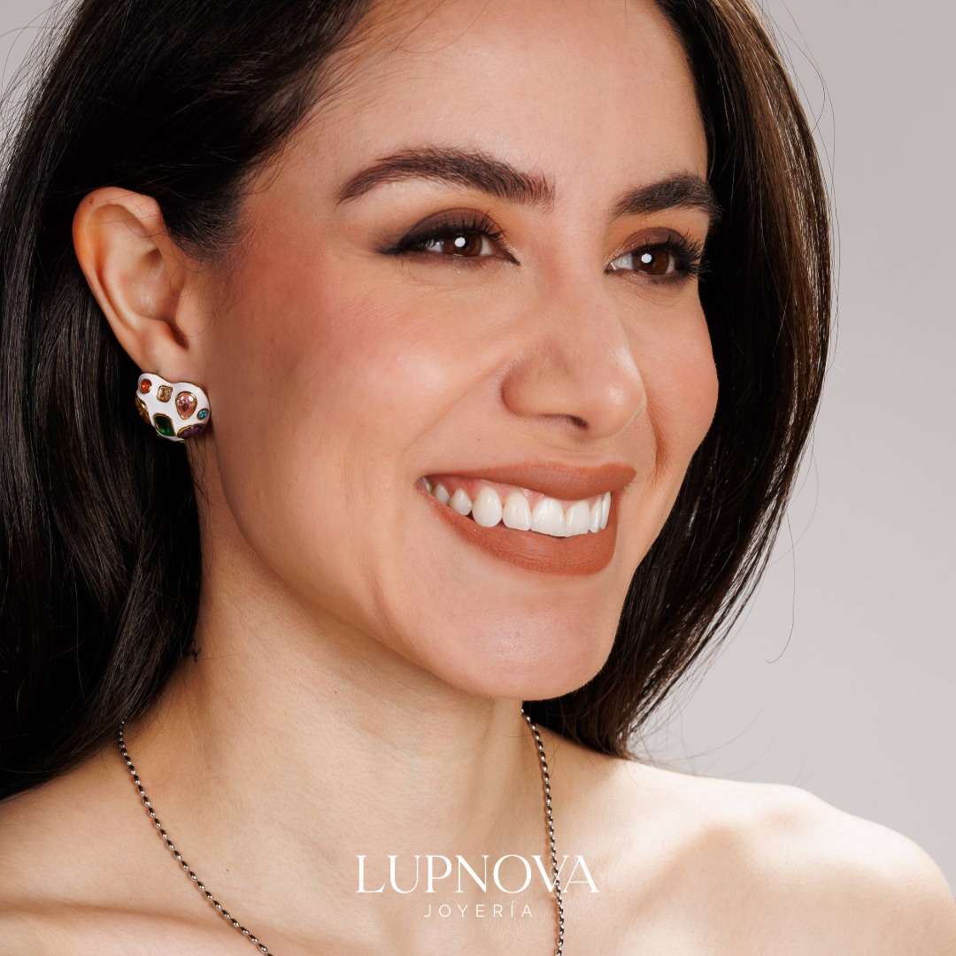 Aretes Mosaic Hearts - Imagen 2