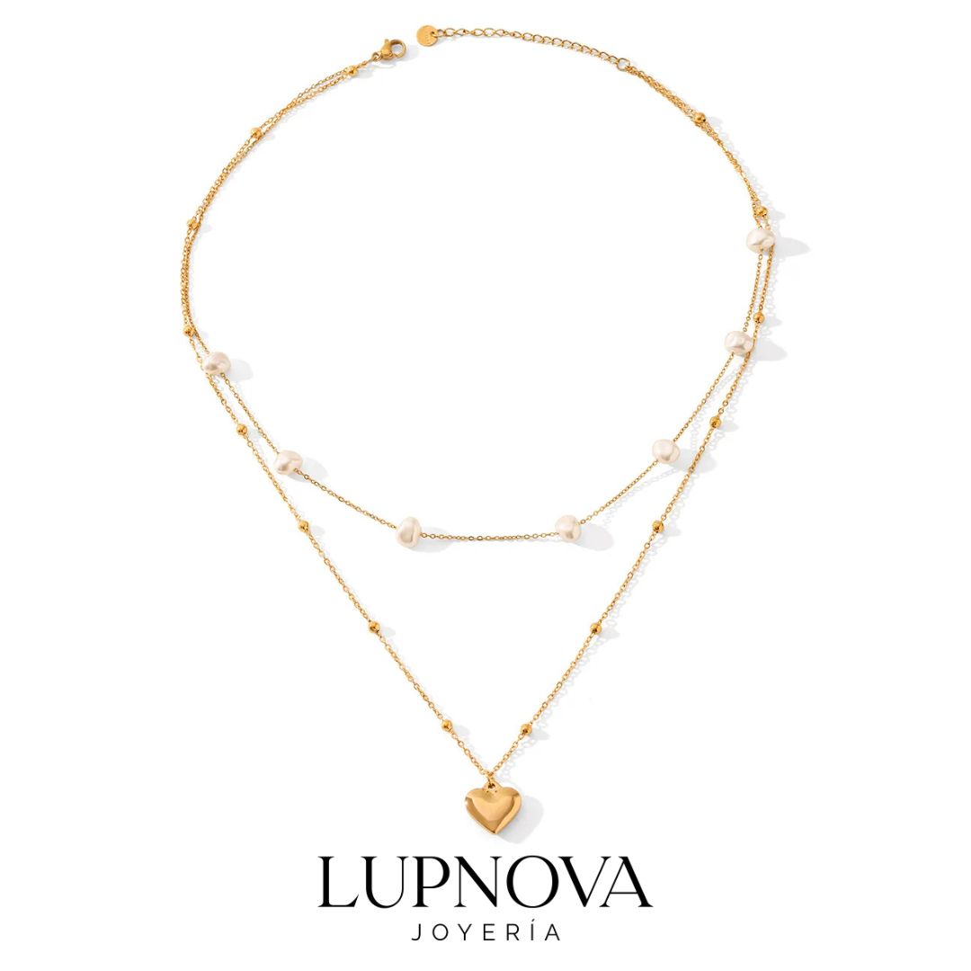 Collar Perlas y Corazón - Imagen 2