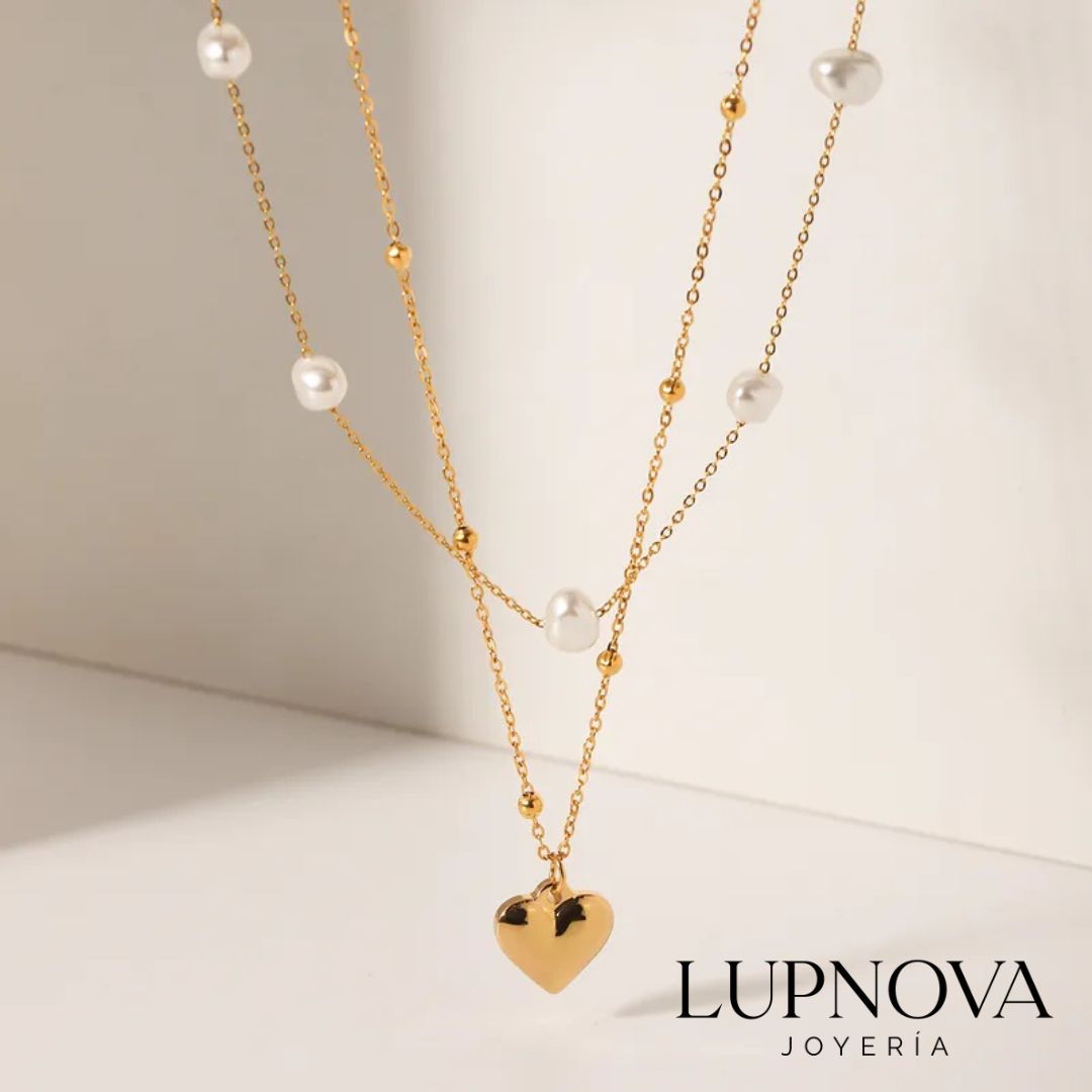Collar Perlas y Corazón - Imagen 5