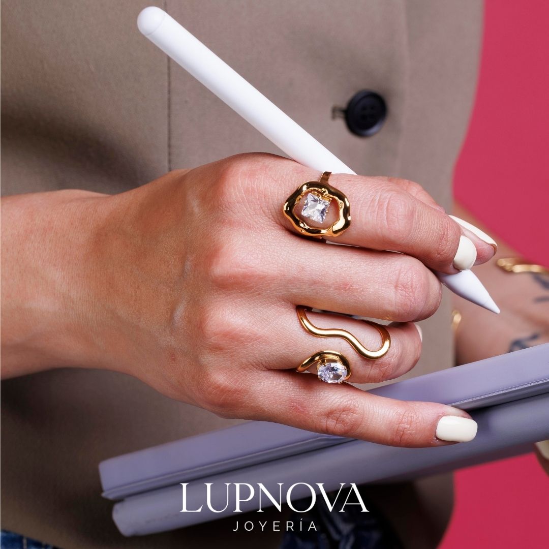 Anillo Halo Dorado - Imagen 2