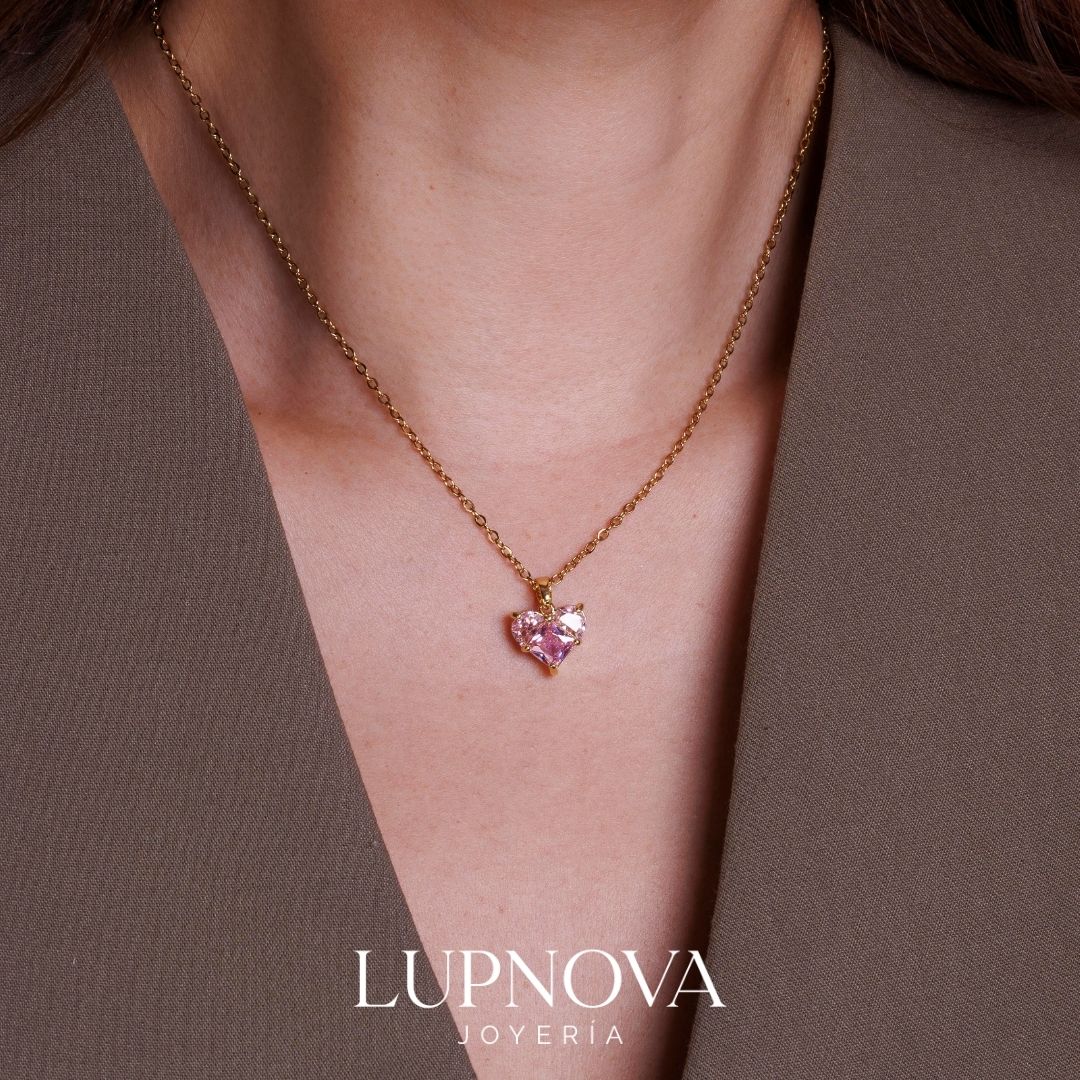 Cadena corazón de cristal - Imagen 2
