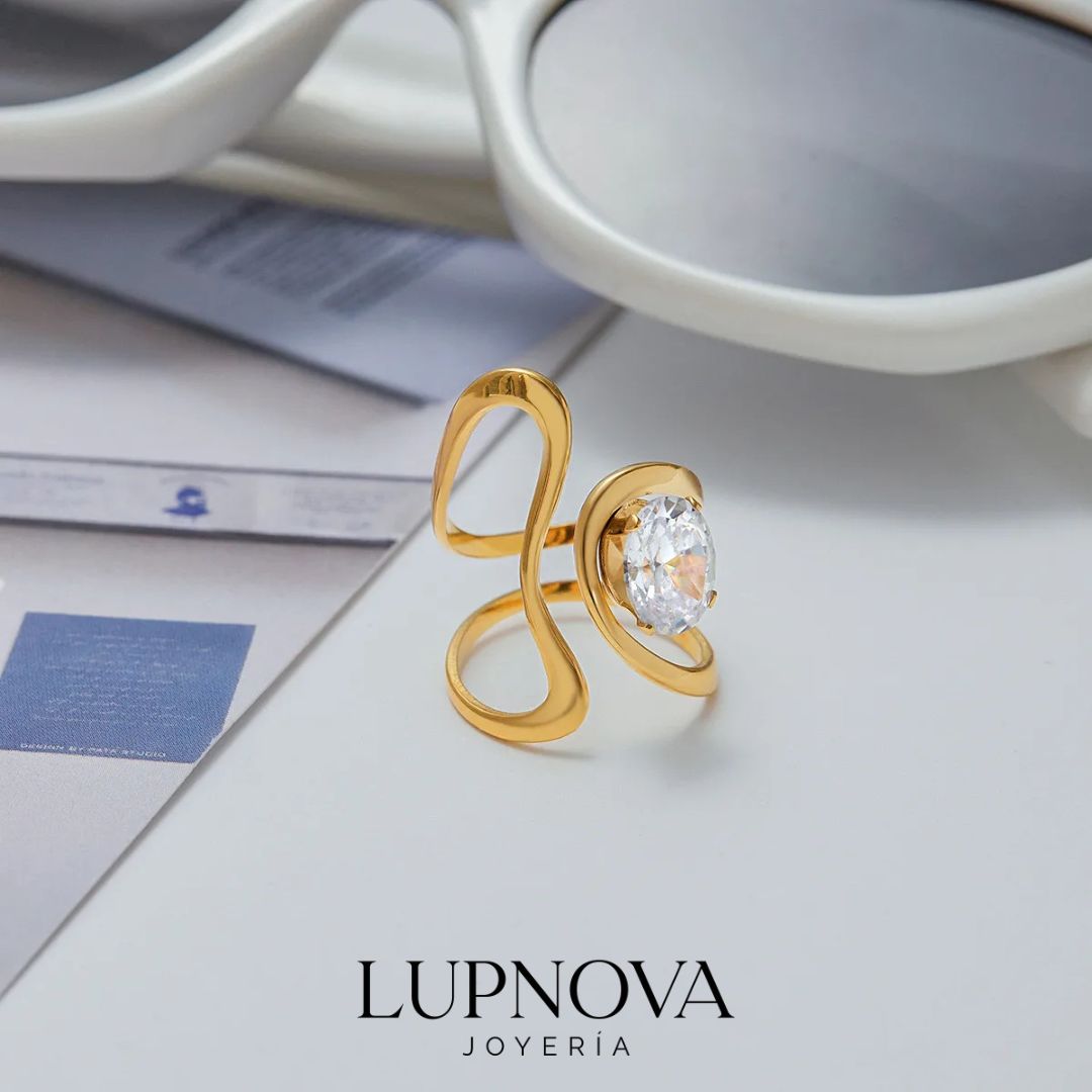 Anillo Halo Dorado - Imagen 5