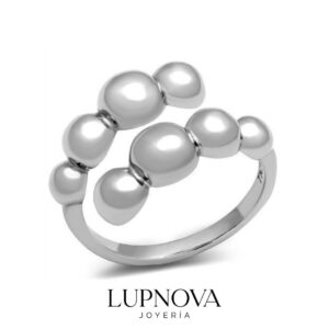 Anillo Perlas de Acero