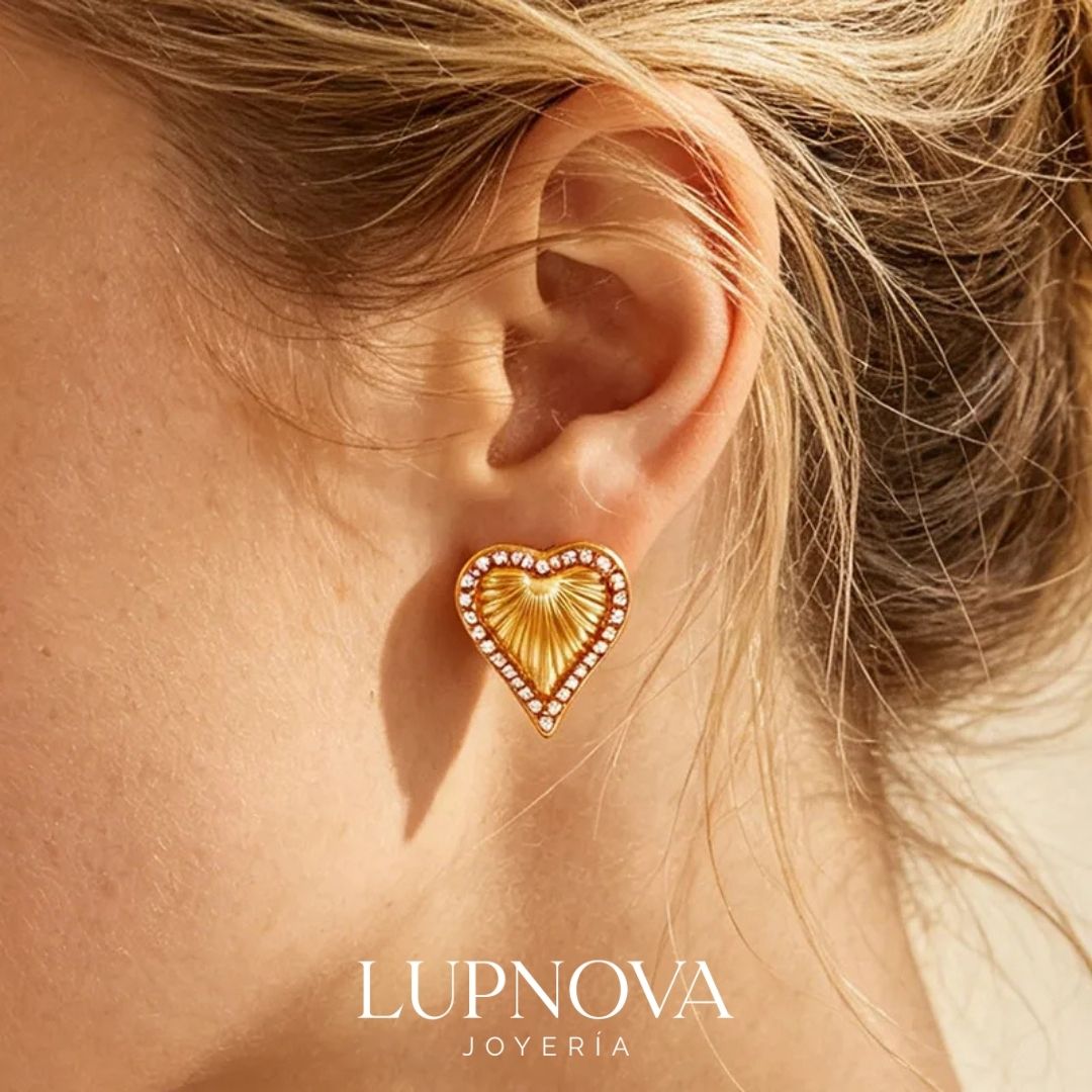Aretes Corazón Glam